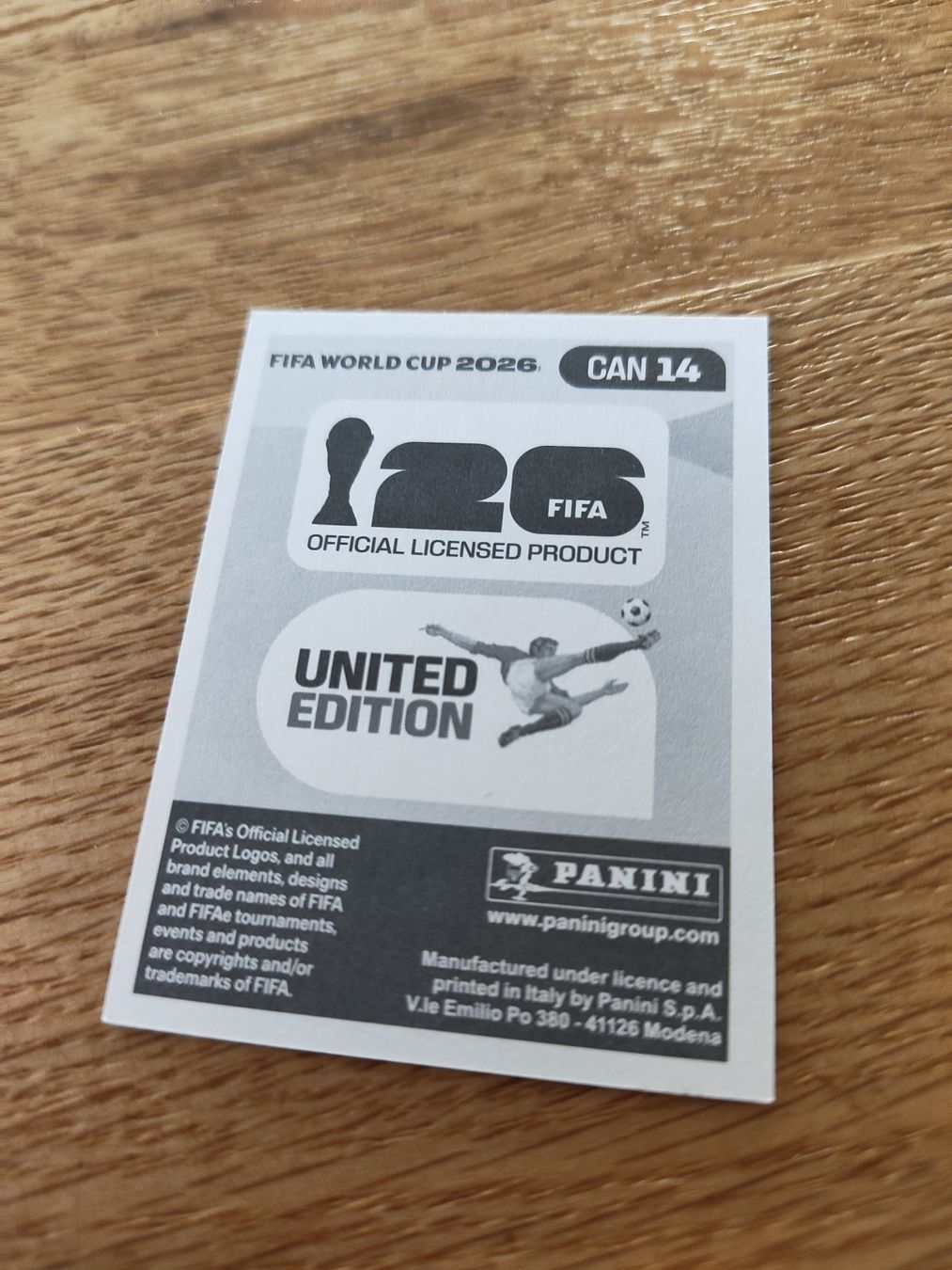 Panini Carte collezionabili: Panini Wm 2026 Can 14 – Nuovo (secondo la descrizione) da Lieli venduto da Maholo 1