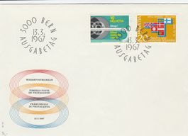 Werbepostmarken I FDC