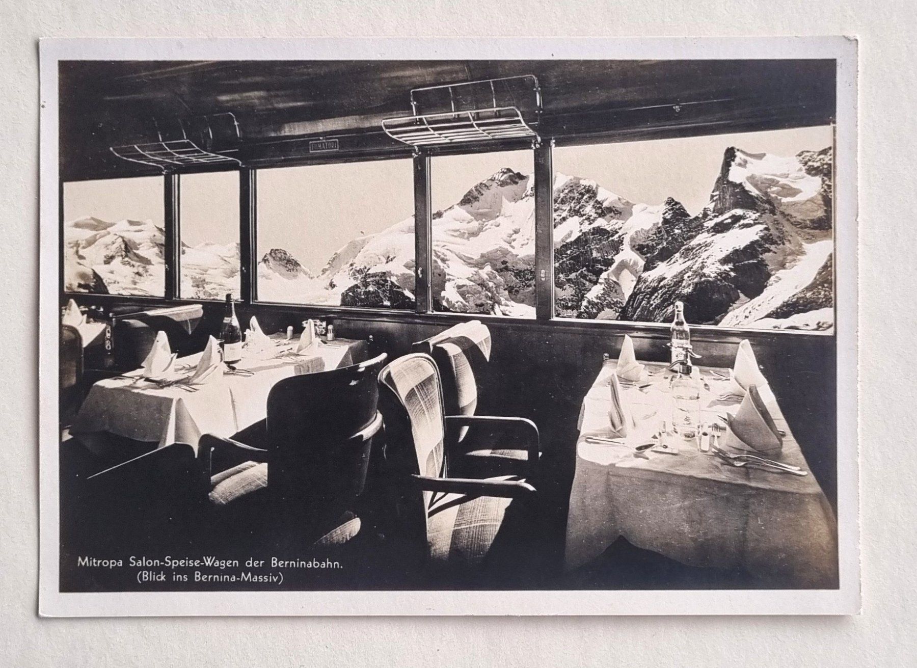 Cartes postales: Berninabahn - Mitropa Salon-Speisewagen - RhB – D'occasion à Rothrist par RROENK