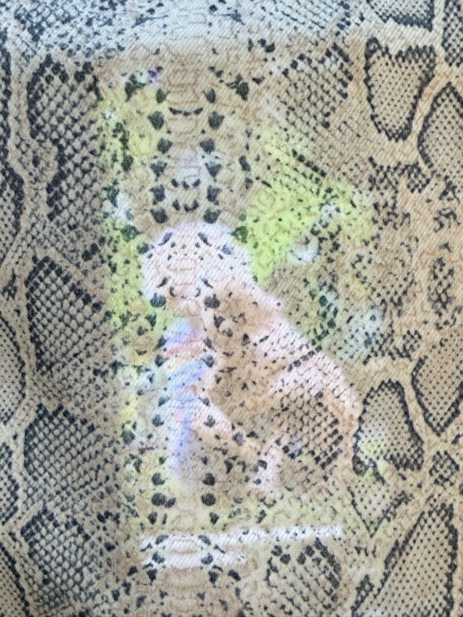 Tissus: Neu Stoff Schlangenmuster beige grau Denim  – Neuf avec emballage d'origine à Zürich par sha_vw65 4