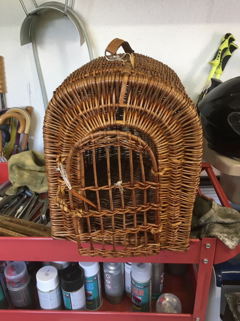 Cucce & Letti: Panier de transport pour chat en osier – Usato da Montsevelier venduto da Batson 2