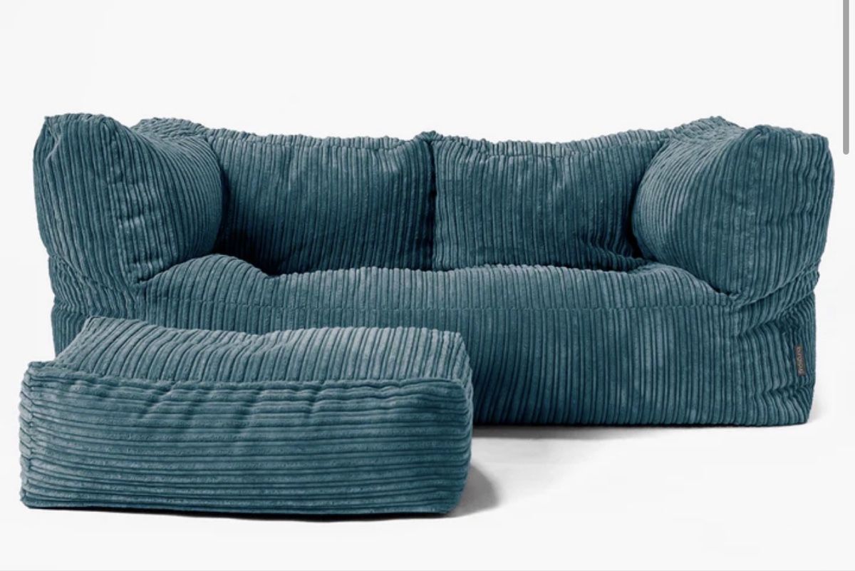 Divani: Big Berta 2-er Cord Sofa blaugrün – Nuovo (secondo la descrizione) da Rüti ZH venduto da Any012 1