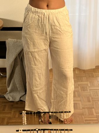 Leichte OYSHO Leinenhose, Gr. M, perfekt für den Sommer!