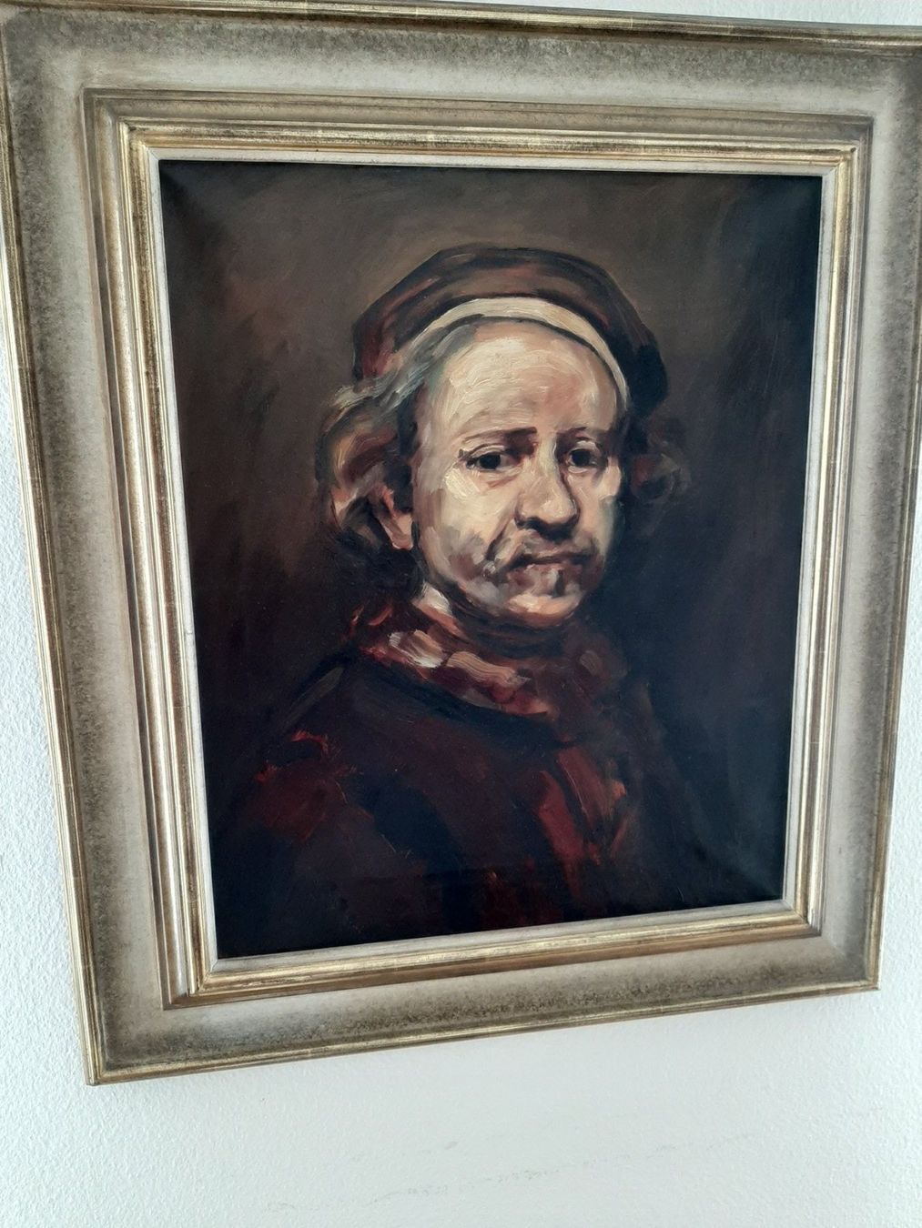 Poster & Bilder: Rembrant schönes Ölbild auf Leinwand – Gebraucht aus Birmensdorf ZH von Felsenbub