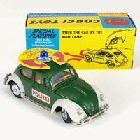 VW EUROPEAN POLICE CAR GRÜN 1:36 CORGI NEUAUFLAGE