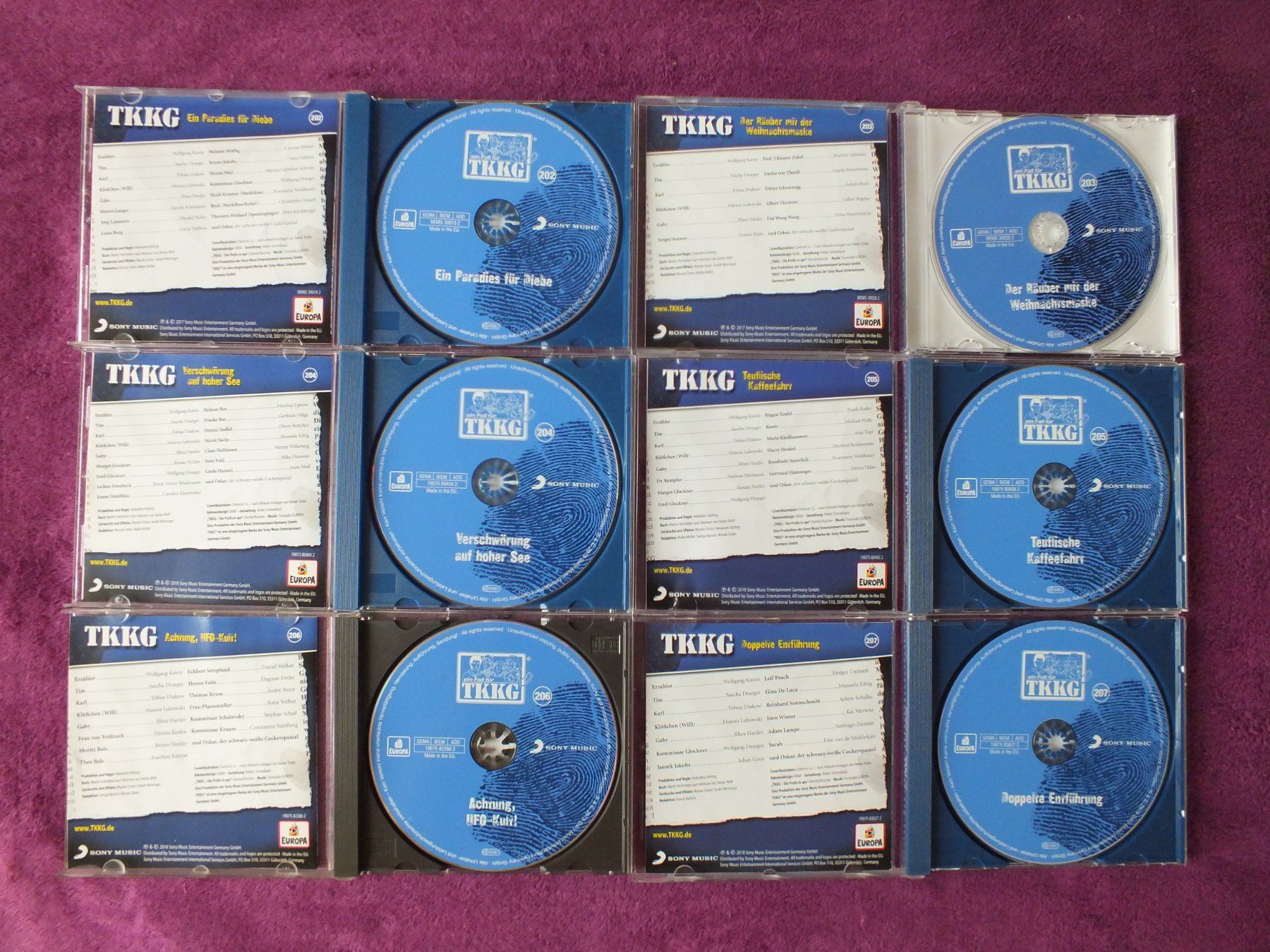 CDs: 6 - TKKG - Hörspiel - CD´s – Gebraucht aus Müllheim Dorf von Seeeule01 7