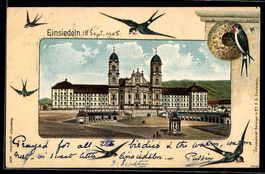 Litho Einsiedeln, Gesamtansicht des Klos