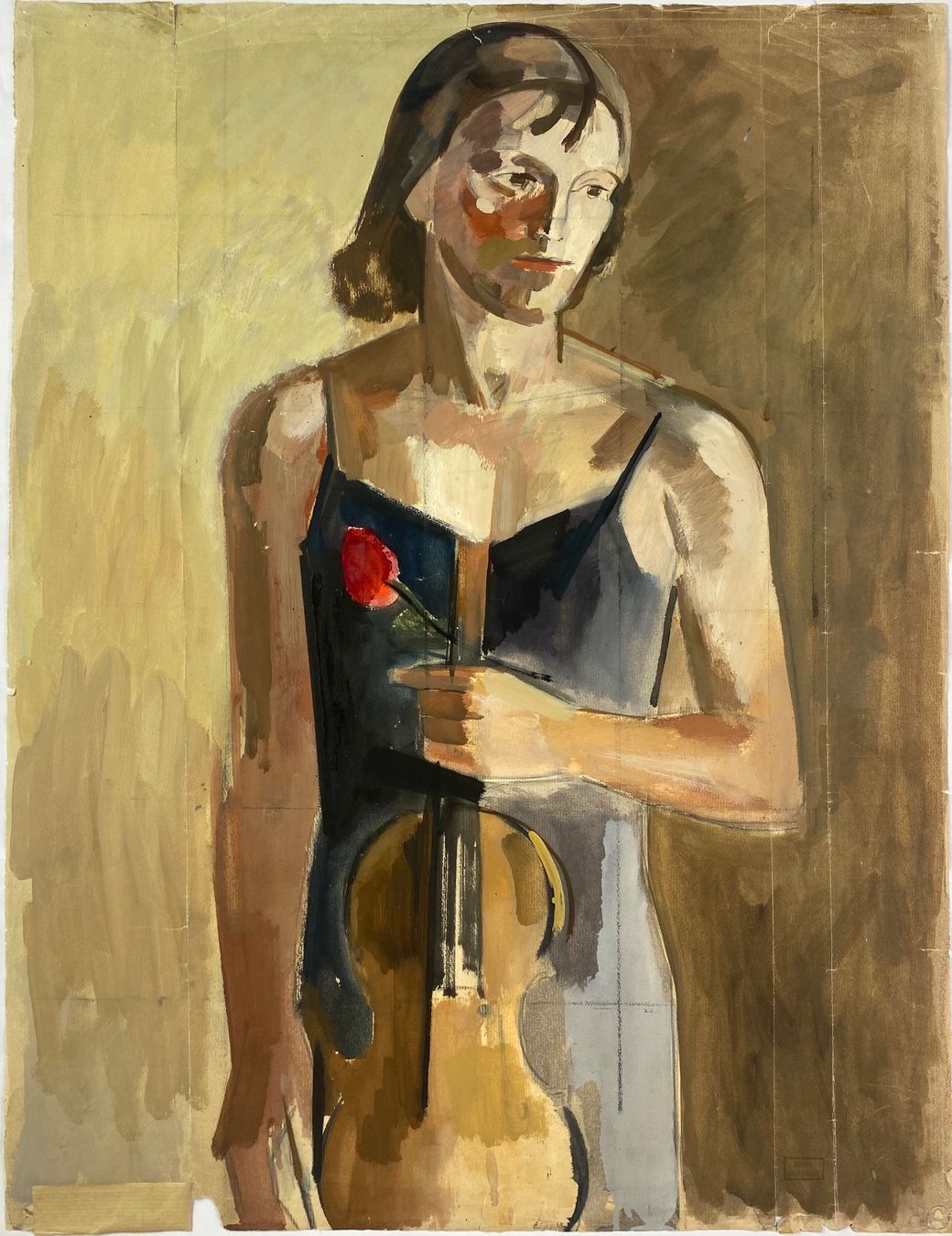 Foto & Immagini: Hans Rohner - Lotte Rohner-Kraft mit Violine – Usato da Basel venduto da bigmbh