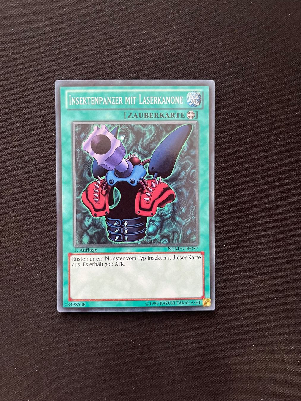 Yugioh Carte collezionabili: Insektenpanzer mit Laserkanone (NUMH-DE057), Super Rare – Usato da Gränichen venduto da Pauli94