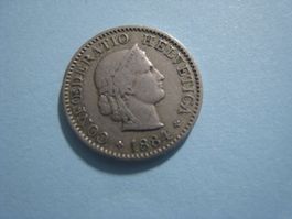 5 Rappen 1884 ss  + ( 25 )