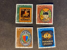 Schweiz 1981 Satz Pro Patria Postschild Vollstempel 1.Tag