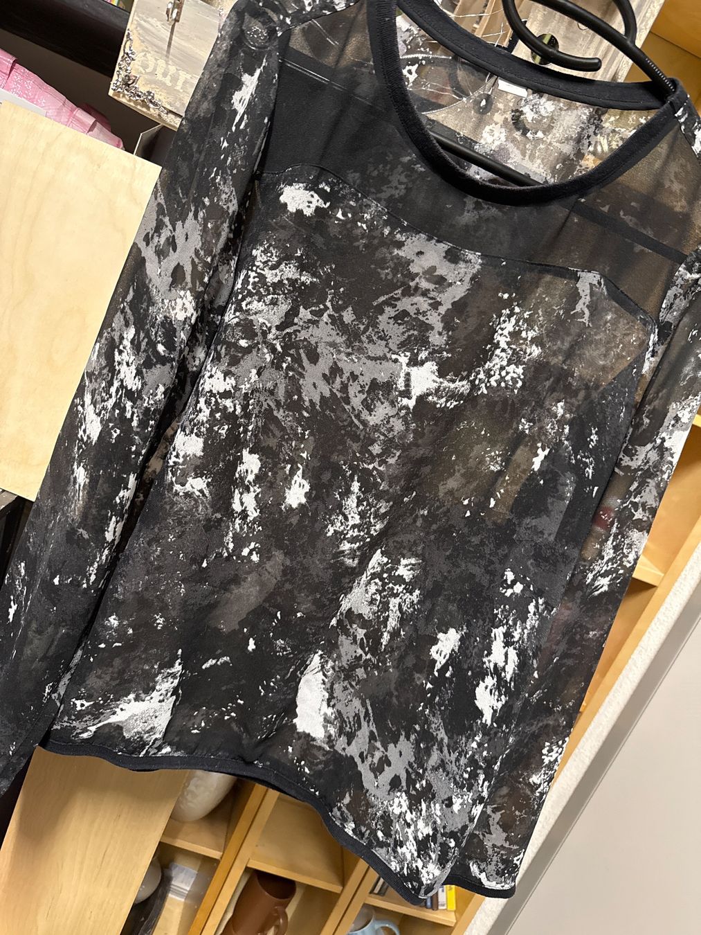 S.Oliver Maglioni & Felpe: S.Oliver Damen Tüll Pulli, durchsichtig Grösse 40 – Usato da Amriswil venduto da used2use 1