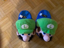 Mario Bros Luigi Pantoffeln Hausschuhe Finken