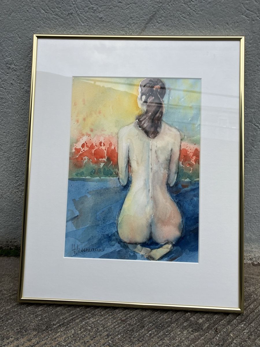 Gemälde:  L. Wassmann aquarel mit schöne Rahmen – Gebraucht aus Zürich von otomado 1