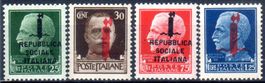 ITALIEN IMPERIALE SERIE MIT AUFDRUCK 1944 **POSTFRISCH**Y231