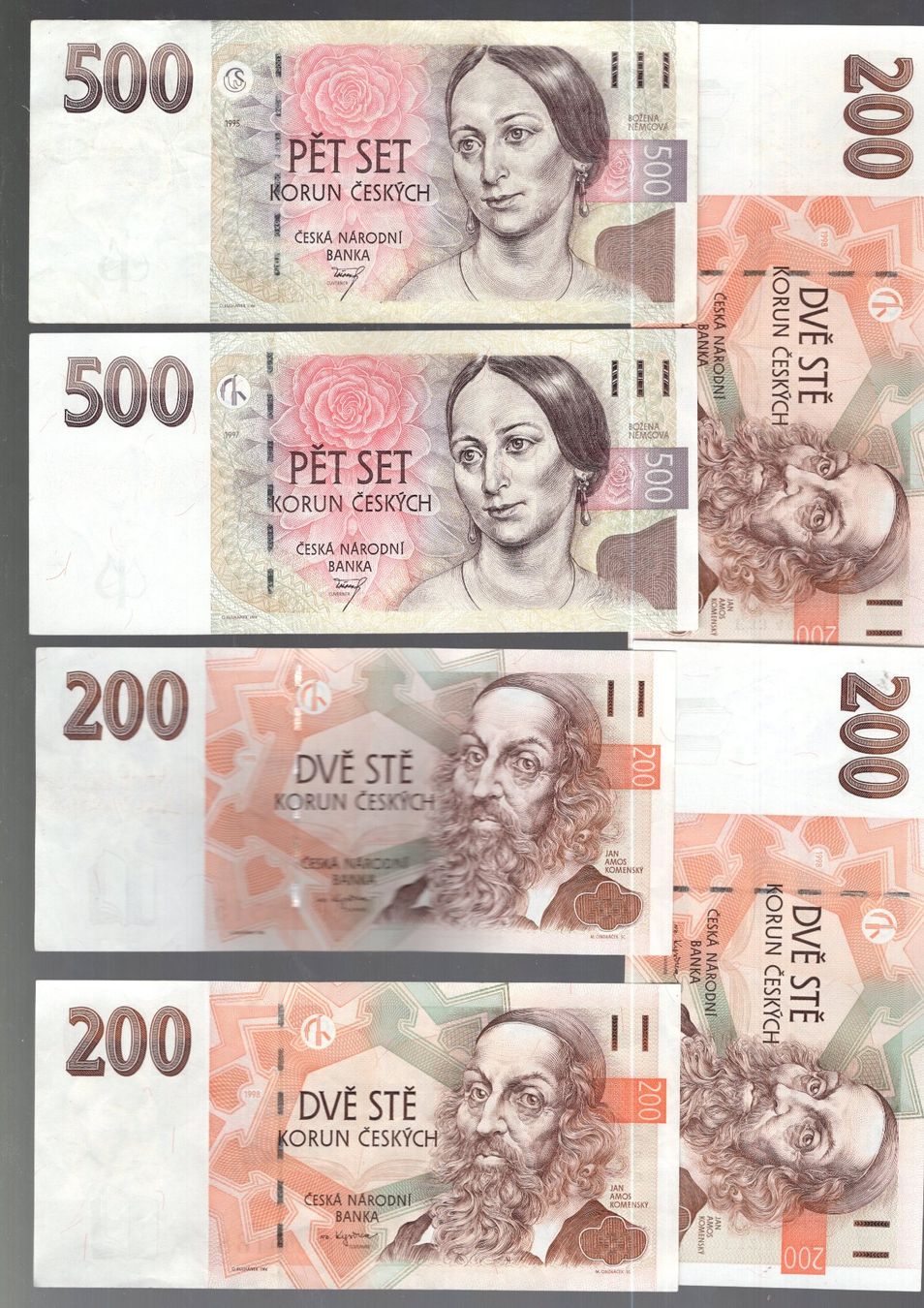 Banconote: Czecoslovakai noten 6 stück – Usato da Leibstadt venduto da baroc333