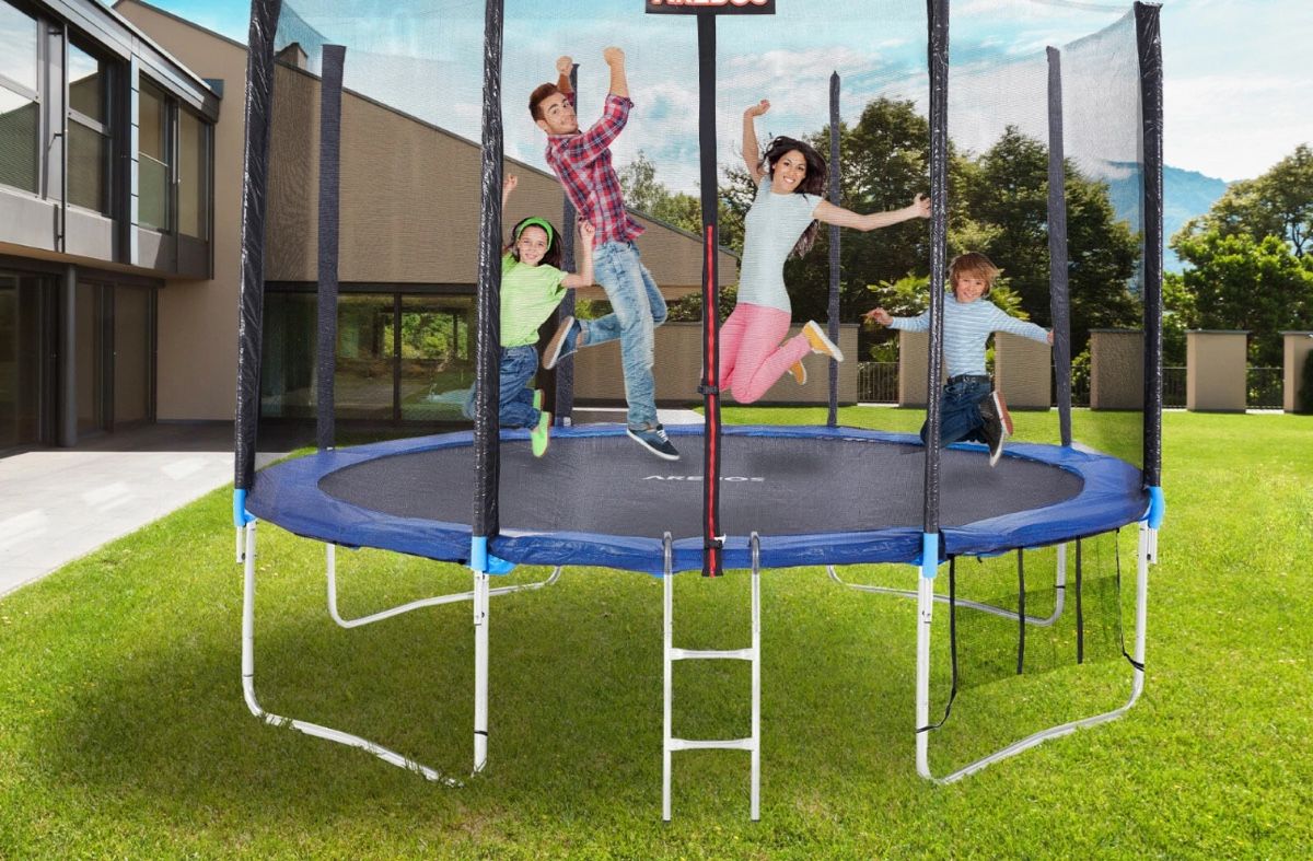 Trampolini: 366 cm Randabdeckung + Netz für Trampolin – Nuovo e nell'imballaggio originale da Amriswil venduto da JaJa-Express 1