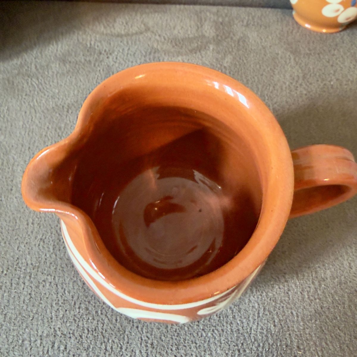 Teiere: Keramik-Krug-Set 3er-Set Terrakotta mit Muster – Usato da Widnau venduto da kustercarmen 5