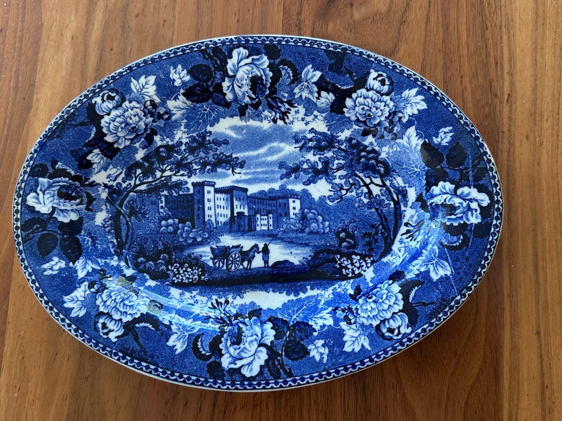 Wedgwood Piatti di portata: Wedgwood Etruria "Landscape" Servierplatte, 1891 – Usato da Bürglen UR venduto da Amdeko
