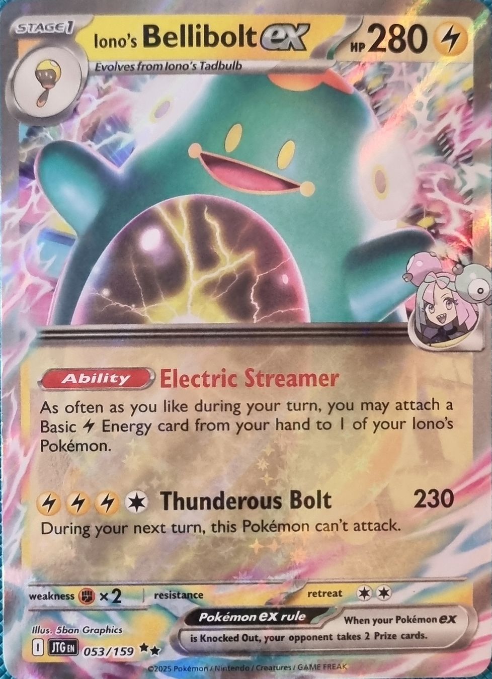 Pokémon Carte collezionabili: Pokemon Lonos Bellibolt EX EN – Nuovo (secondo la descrizione) da Oberbipp venduto da ret_6hxb