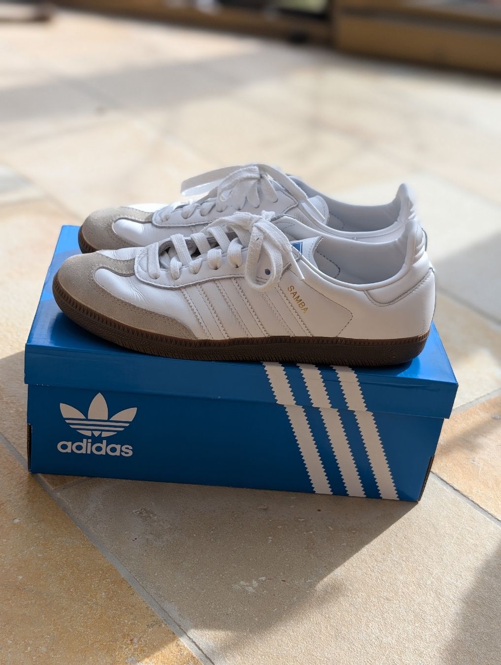 Adidas Scarpe da donna: Adidas Samba, Grösse 38 2/3, all white – Usato da Neuhausen venduto da katschii