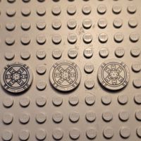 Lego 3x Fliese mit SW Tie Muster (14769pb025)