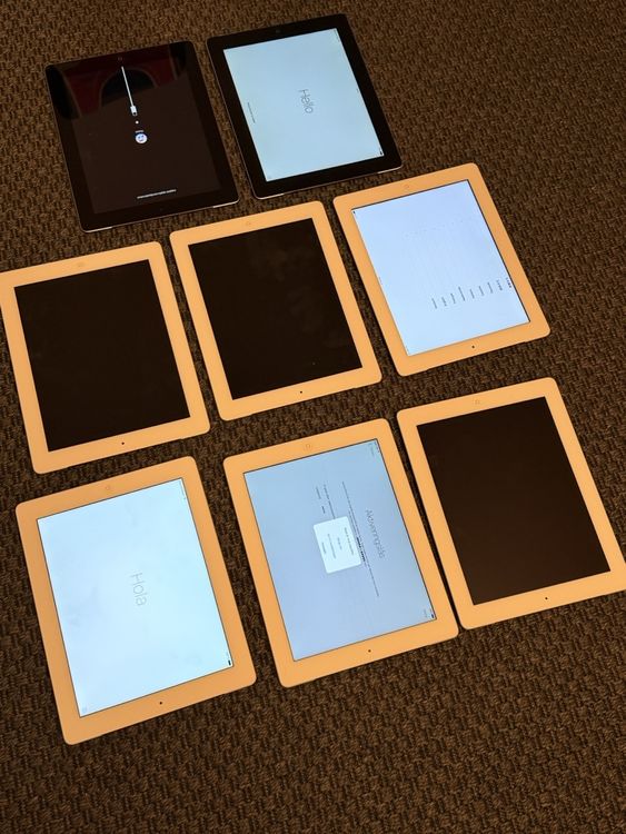 Stock of 8 used and icloud locked iPads (Defekt) in Lugano für CHF 150 ...