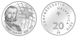 2010. 20 FR. 100. Todestag von Henry Dunant.