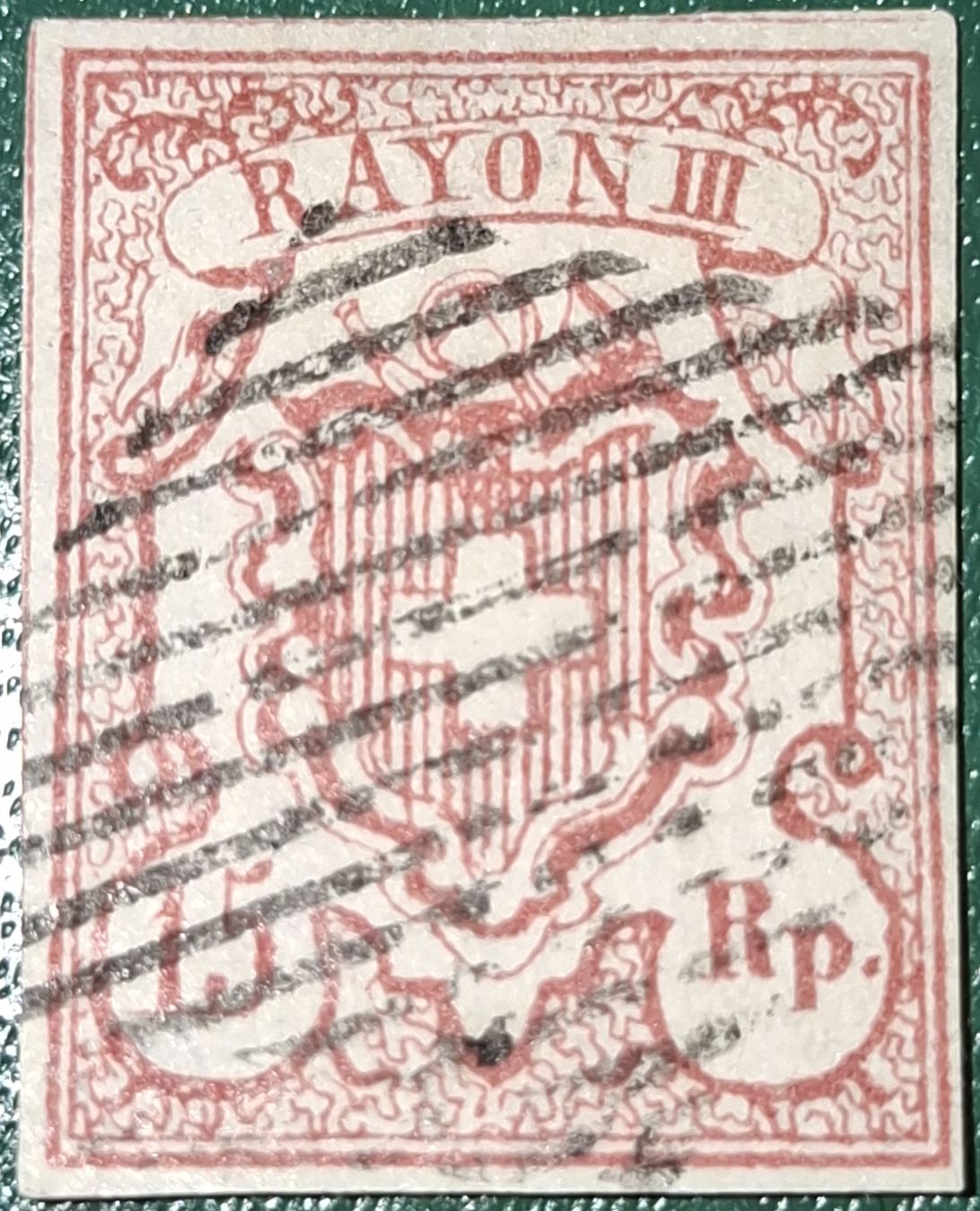 Tutti i francobolli: Rayon Nr. 20 Typ 6 OR - II  – Usato da Balgach venduto da SIMEON27