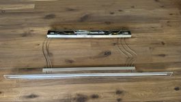 LED Hängeleuchte Metall Glas, höhenverstellbar und dimmbar