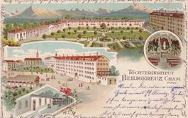 Cham-Töchterinstitut Heiligkreuz - Litho 1898