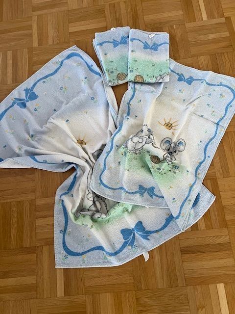 Teli da bagno: Baby Frottier 4 - teilig – Nuovo (secondo la descrizione) da Walenstadt venduto da ricamul 4