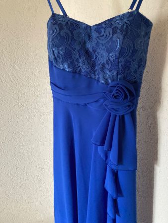 Blaues Prom/Konf Kleid (Midi)