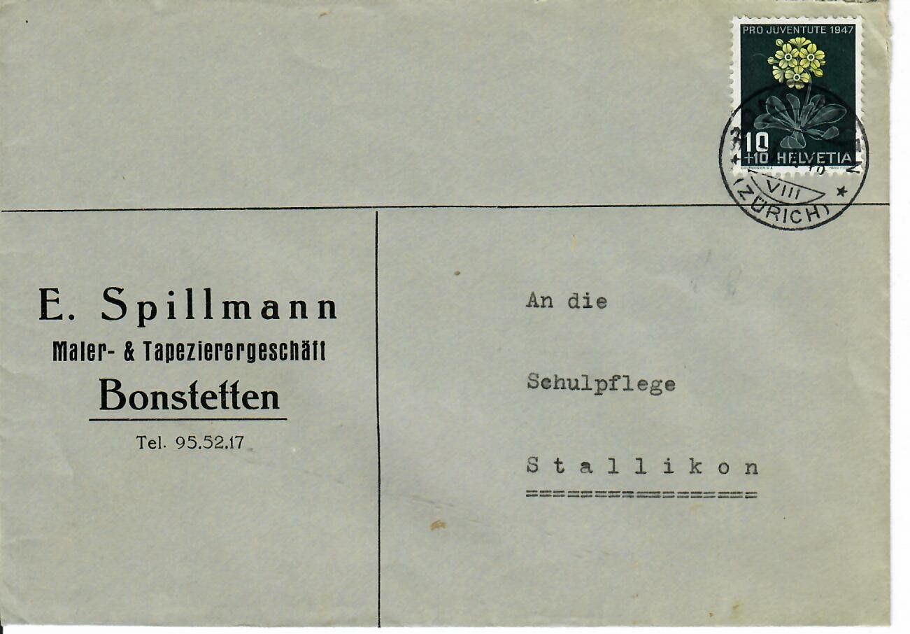 Tutti i francobolli: Brief, Bonstetten 1948 – Usato da Hochdorf venduto da Ziegel-16
