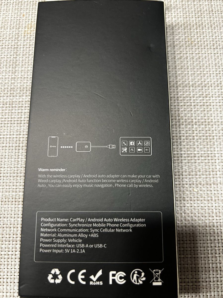 Unità & Adattatore: Wireless CarPlay/ Android Auto Adapter – Usato da Lyss venduto da Samsu 1