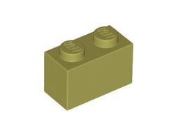 LEGO - 100x Olive Green Brick 1x2 - 3004 - NEW