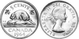 5 Cent Canada 1964