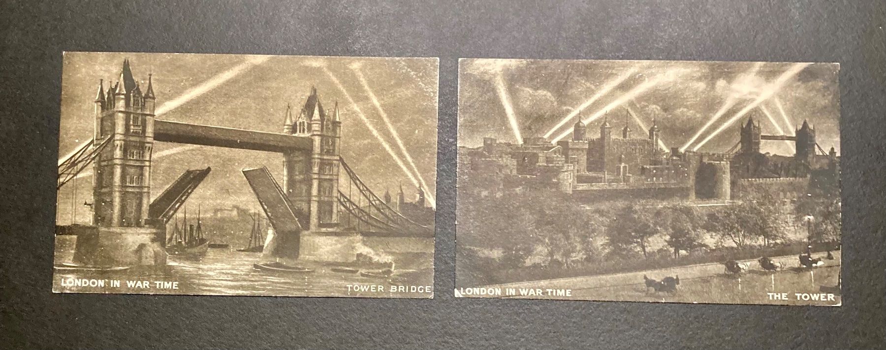 Cartoline postali: 2 Postkarten ‚London in war time‘ – Usato da Zug venduto da YvonneBa48