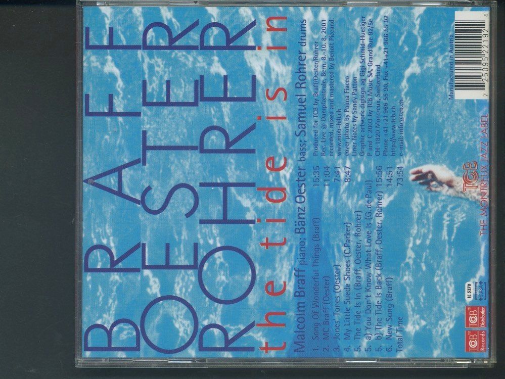 CD: The tide is in - Malcolm Braff – Usato da Delémont venduto da MaxPlan 1