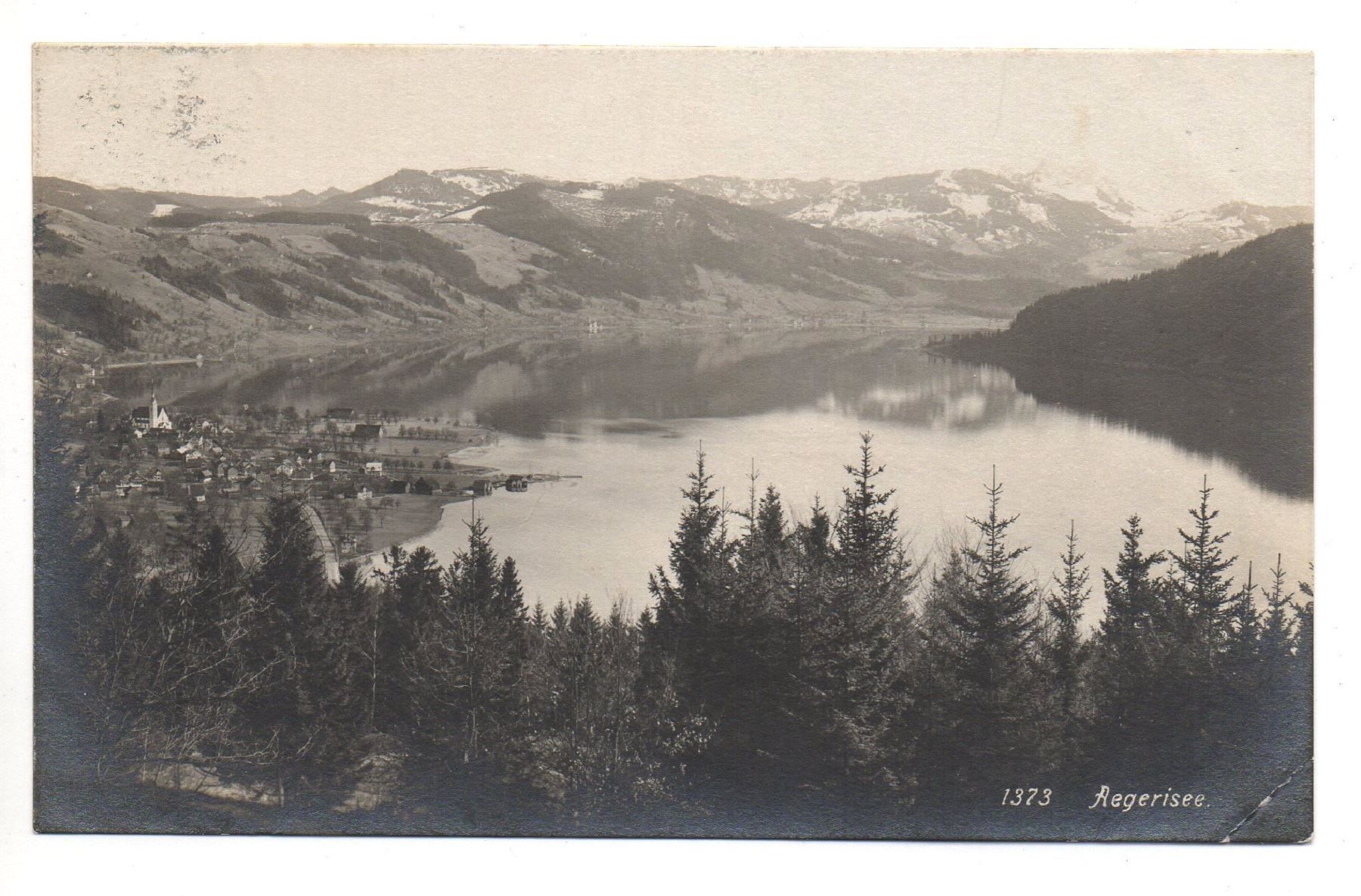 Cartoline postali: AEGERISEE gel. Feldpost Telegraphen RS – Usato da Jona venduto da philajona