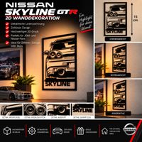 🏁 Nissan Skyline – 2D Wanddekoration