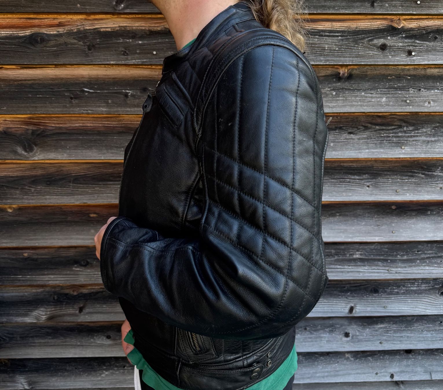 Held Giacche: Held schwarze Motorrad Jacke, Grösse 56, Leder – Usato da Meiringen venduto da Jackwashere 5