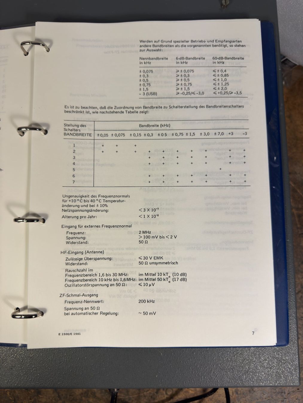 Funktechnik: Telefunken E-1501. LW - KW Empfänger – Gebraucht aus Ins von funkflieger 6