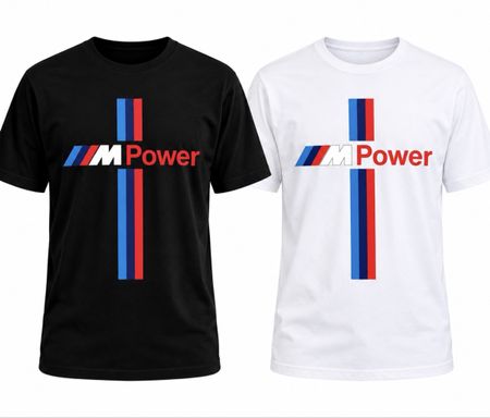 T-Shirt BMW M Power schwarz und weiss Set Neuware