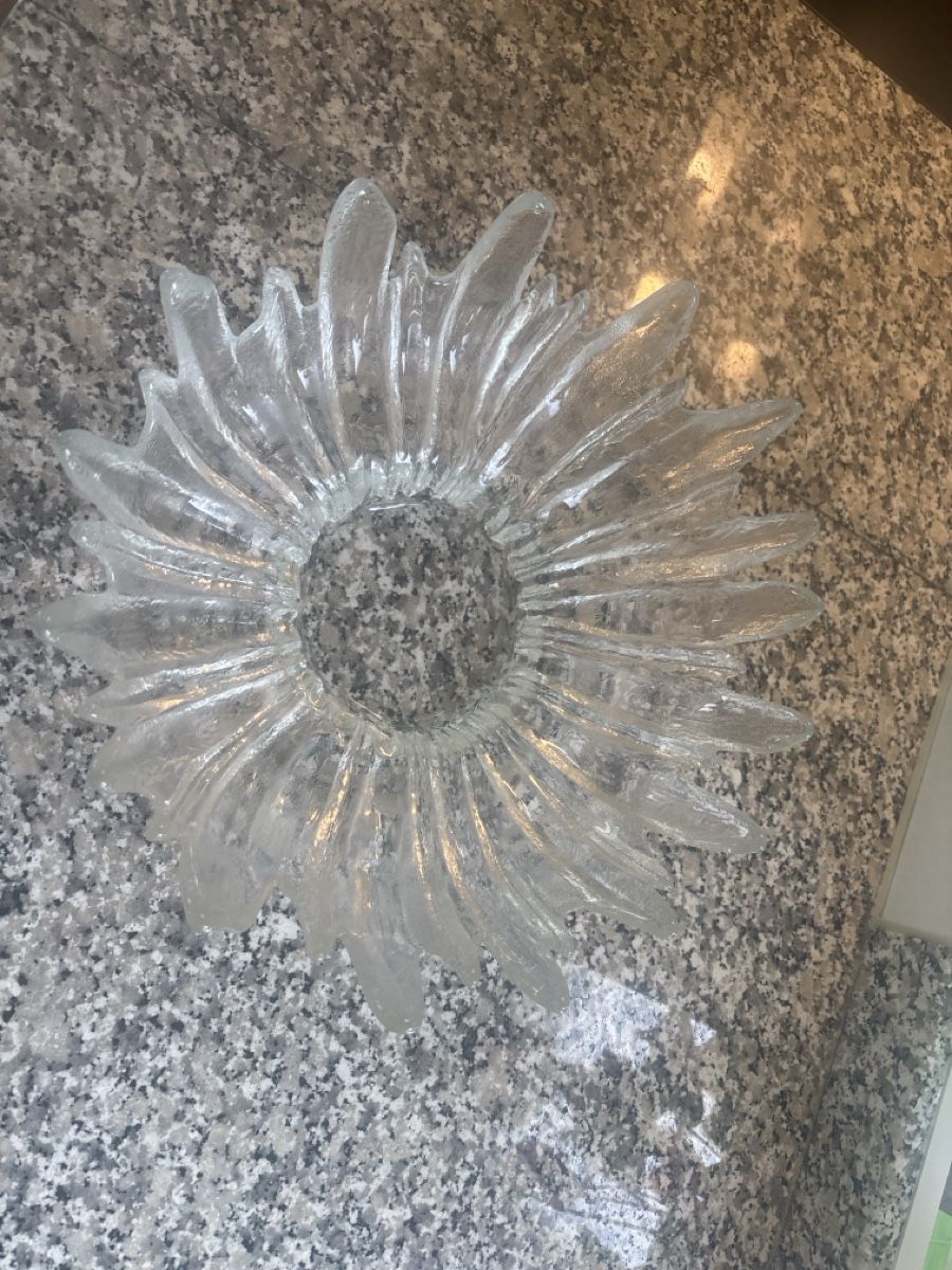 Bicchieri: Schöne Glasschale im Blumendesign – Usato da rheineck venduto da Neshi06 1