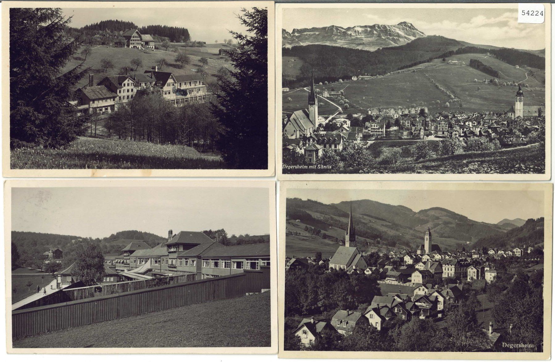 Cartoline postali: 4 AK - Degersheim – Usato da Ettingen venduto da Kartenplanet