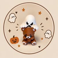 👻 Halloween-Bärchen mit Geist