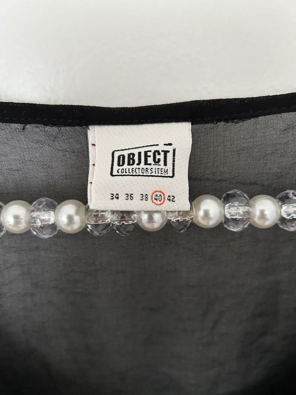 Camicette: Object Bluse schwarz Gr.40 - Elegant & Luftig – Usato da Horn venduto da Resvi 3