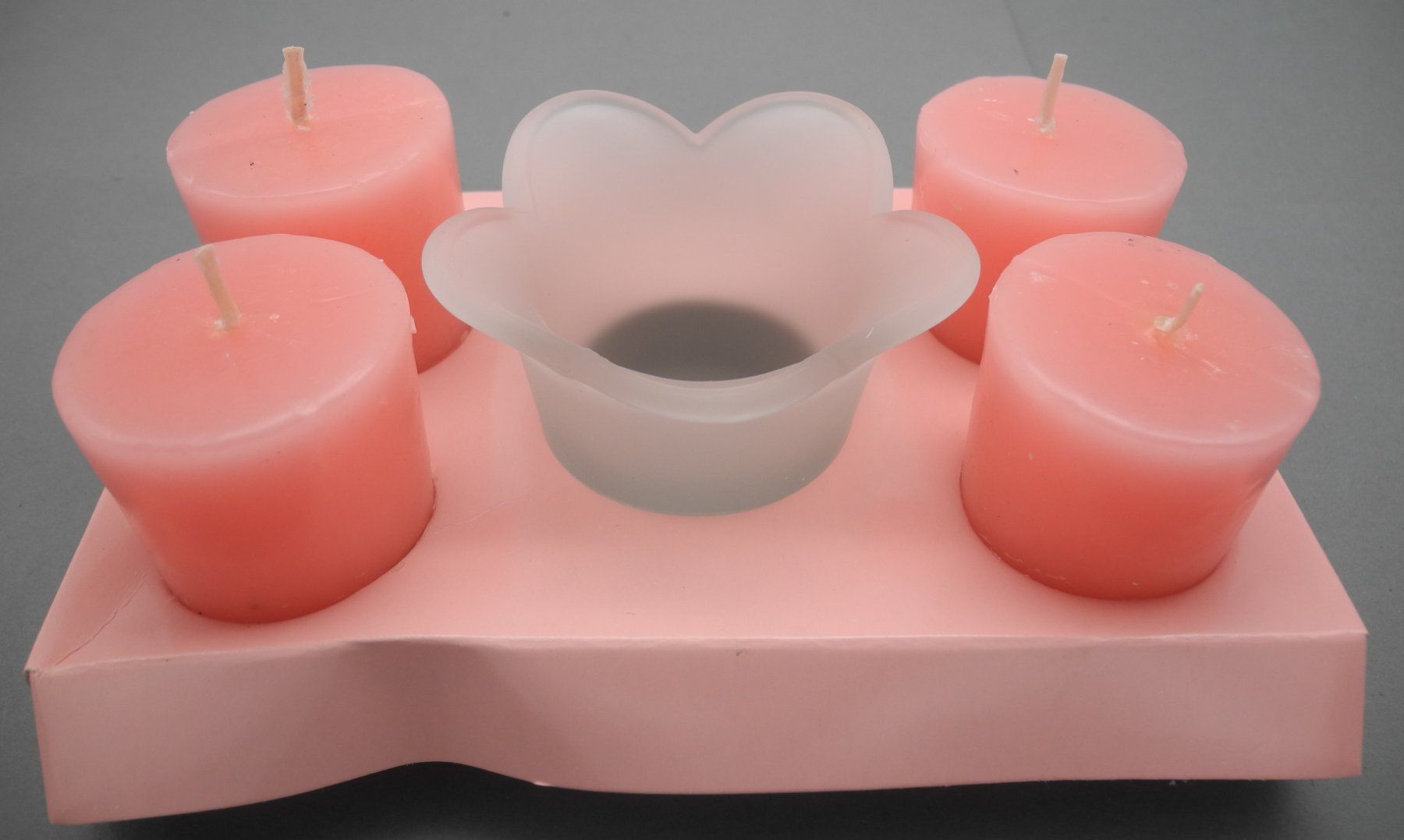 Candele: 4 Pack Kerzen rosa mit Glas, Nr. 74b – Nuovo e nell'imballaggio originale da Kottwil venduto da Crazyrolf 2