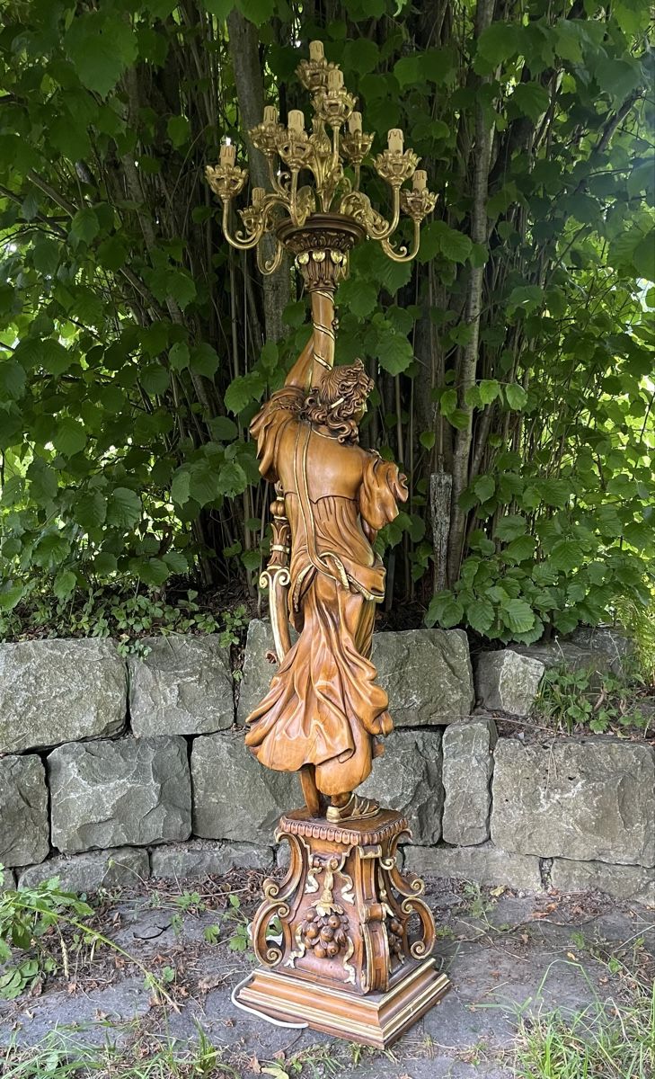 Lampade: Grosser Leuchter  Venezianischer Torchère Stehlampe – Usato da Wiesenberg venduto da swissantik 7